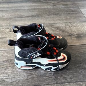 Nike Air Giffey Max 1 San Francisco 49ers Black and Orange Athletic Shoes 13C